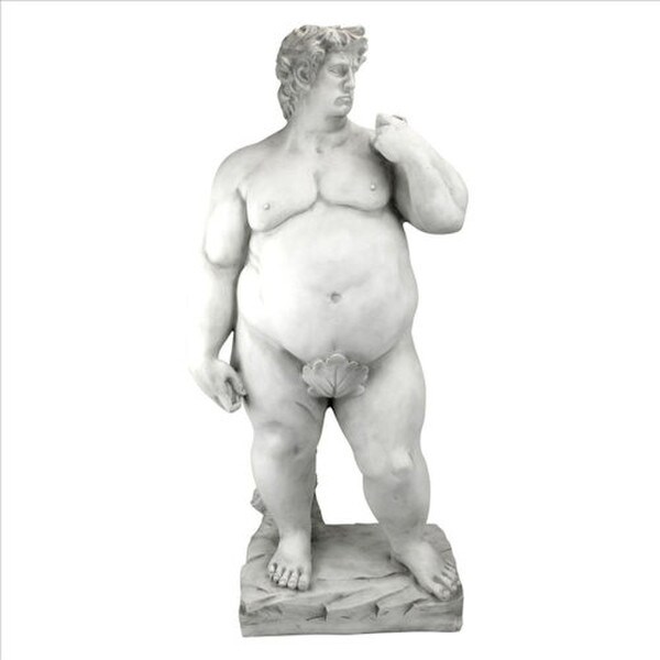 Super-Sized David Garden Sculpture Fat statue of Michelangelo's famous